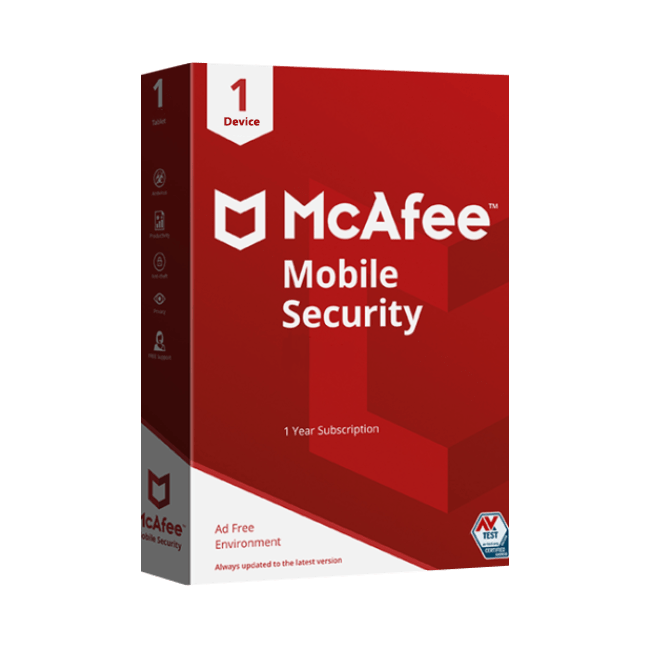 McAfee Mobile Security - 1 Apparaat - 1 Jaar - Digitale licentie key