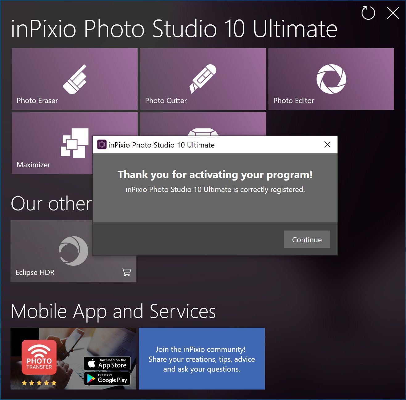 inPixio Photo Studio 10 Ultimate - screenshot