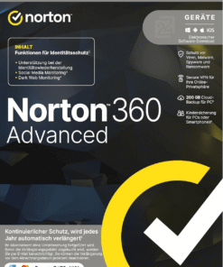 Norton 360 Advanced – 10 apparaten – 1 jaar