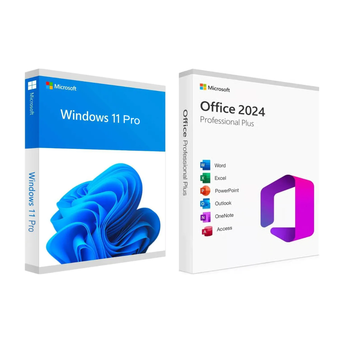 Microsoft Windows 11 Pro en Office 2024 Pro Plus bundel - twee digitale licentiesleutels